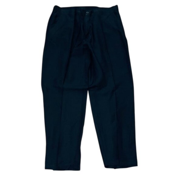 Cubavera Black Linen Blend Core Drawstring Pants Mens Size Large Comfort Casual - Picture 1 of 11